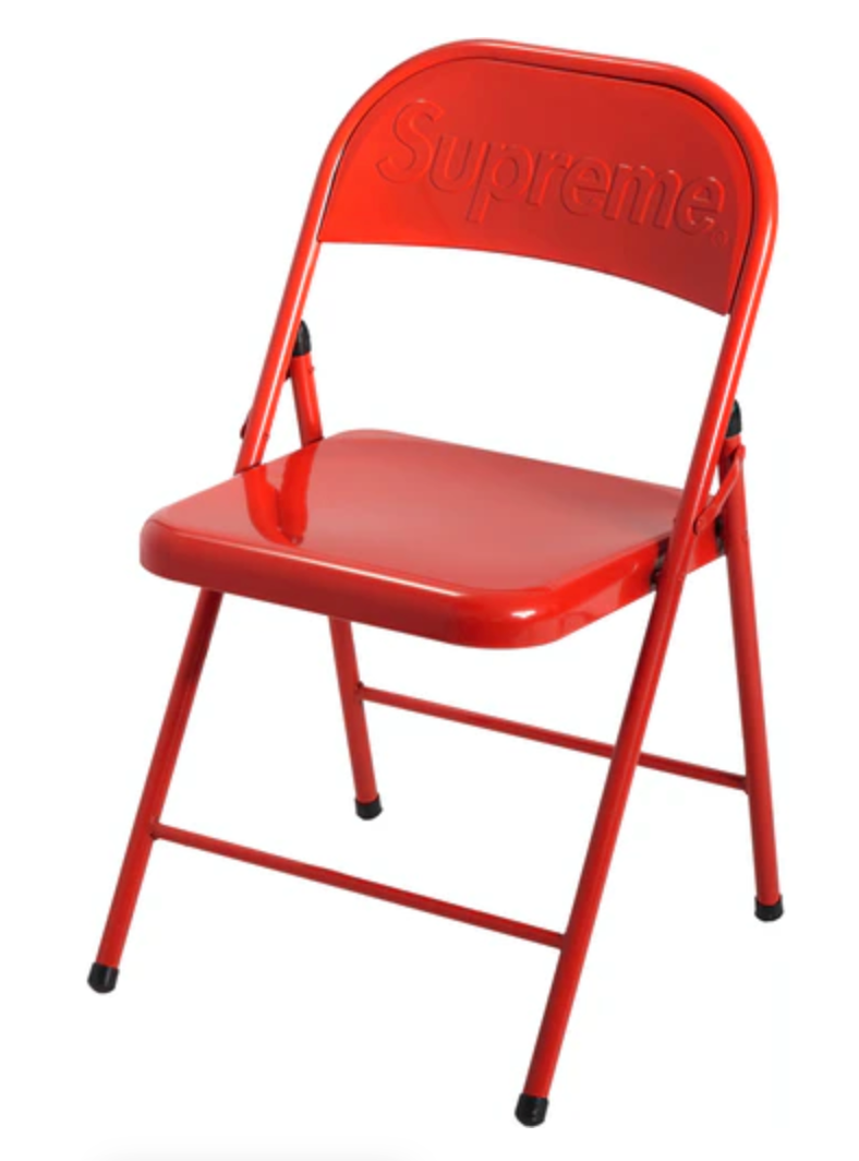 Supreme Metal Folding Chair Red – Drip In The 6